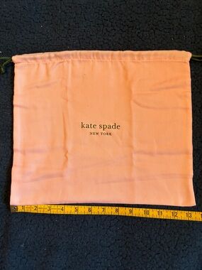 kate spade Peach-Pink Drawstring Accessory Bag